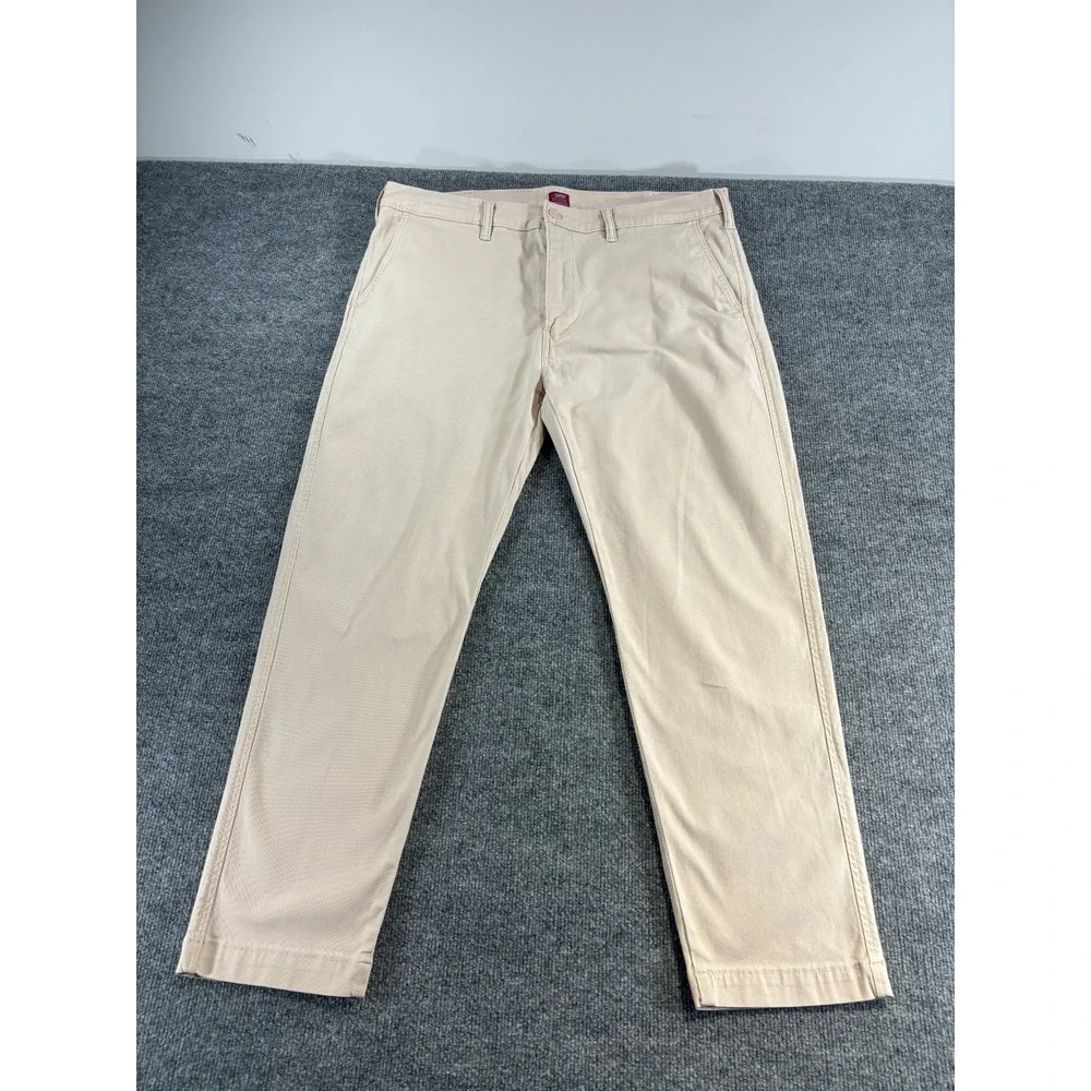 Levi's XX Chino Standard Taper Men's Pants 38x30 Pink  Khaki Stretch Casual Twil